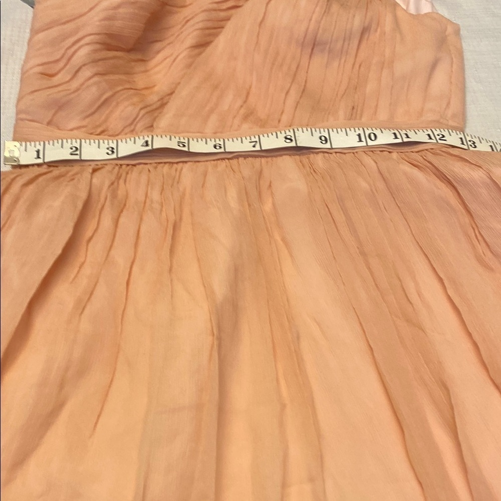 J. Crew Pink Asymmetrical Ruched Tiered Dress - Picture 11 of 14